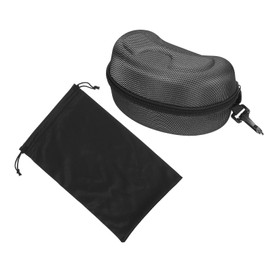 PATIKIL Ski Goggle Bag & Case, EVA Glass Case Box with Microfiber Goggle Pouch for Eyeglass Sunglasses Gray (210 * 140 * 110mm