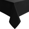 Hiasan Black Square Tablecloth - Waterproof and Spillproof Washable Polyester