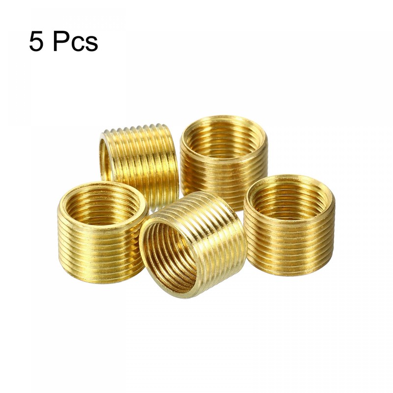 sourcing map Thread Reducing Nuts Insert M14 x 1mm Male