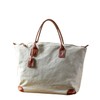 IOKI HAMPU Canvas and Genuine Leather Tote Bag, Business Bag,