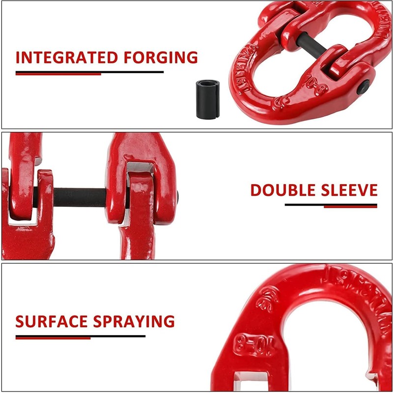 yakicag 2 Pack 3/8” G80 Alloy Steel Hammerlock Coupling Link