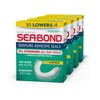 Sea-Bond Secure Denture Adhesive Seals, Fresh Mint Lowers, Zinc-Free, All-Day-Hold,