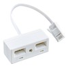 Telephone Rj11 Double Adapter, Rj11 One Male Plug to 2