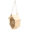 Wooden Bee House Decorative Hanging Insect House Insect Hotel for