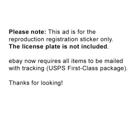 1987 California License Plate Sticker, YOM, CA, DMV, Registration