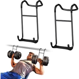 MEISO 2-Pack Dumbbell Spotter, Heavy Power Dumbbells Rack Attachments for Dumbbell Bench Press Hold Up 225LB, Chest & Shoulder Workouts
