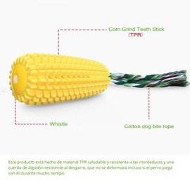 Wolfi Juguete para Perro, Juguetes Masticables para Perros, Juguete para Morder para Perros de Todo Tipo de Raza, Indestructibles, Resistentes, Duraderos, Juguetes Interactivos para Perros Grandes