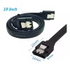 Meiso Cables De Datos Sata 3 Rectos Con Seguro, Paquete