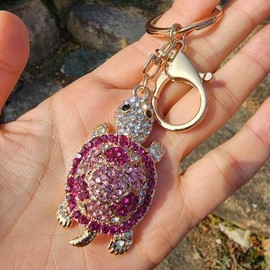 풍수 열쇠고리 보석 거북이 키홀더 (WB826C9) Feng Shui Key Ring Gem Turtle Keyholder (WB826C9)