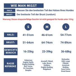 Spark Paws Large Dog Harness without Pull, Holder Design with Front Clip, Robust and Durable for Large and Strong Breeds - Black, S