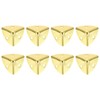 sourcing map 8Pcs Decorative Box Corner Cover, 18mm Metal Edge