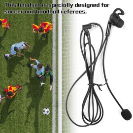 YIWENG EJEAS Referee Headset In-Ear Earphone with Mic Replacement for V6 Pro/ V6C/ V4 Plus/ V4C Plus/FBIM Intercom