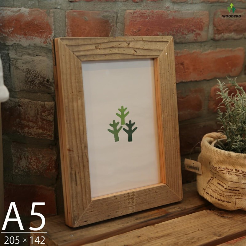 OLD ASHIBA Easy Frame A5 Size Unpainted Scaffolding Plank Old