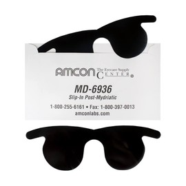 Amcon Slip-In Post-Mydriatic Spectacles with Sleeves | Box of 50 | Blocks 99% UVB & 95% UVA | 50mm x 118mm | Made in USA