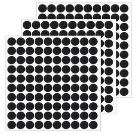 300Pcs 5/8" Small Felt Dots for Coasters Bottom Dots Felts Pads Circles Cabinet Door Bumpers Adhesive Round Furniture Felts Stickers Cabinet Cushion Dot with Adhesive Backing