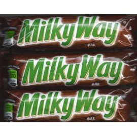 MILKY WAY MILK CHOCOLATE SINGLE SIZE CANDY BARS 1.80 oz - PACK OF 12BARS
