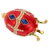 Egg Shaped Trinket Boxes Rhinestones Inlay Exquisite Jewelry Trinket Boxes