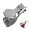 FOMIYES Mini Splash Nail Clipper Portable Stainless Steel Flat Cut