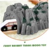 jojofuny 2Pcs Train Tunnel Model Realistic Cave Accessory for Railway