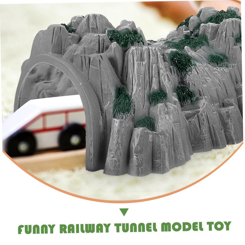 jojofuny 2Pcs Train Tunnel Model Realistic Cave Accessory for Railway