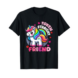 Token Straight Friend Funny Slang Queer Ally Gay Pride Stuff T-Shirt