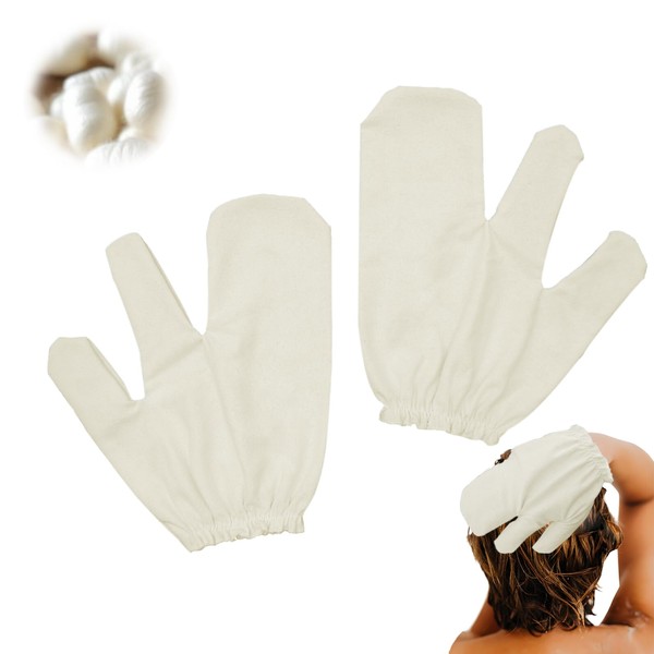 Gloves Raw Silk Massage Gloves Massage with Elasticated Wrist Strap