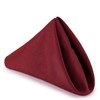 Weddecor 20 Inch Burgundy Cotton Polyester Table Napkin for Home,