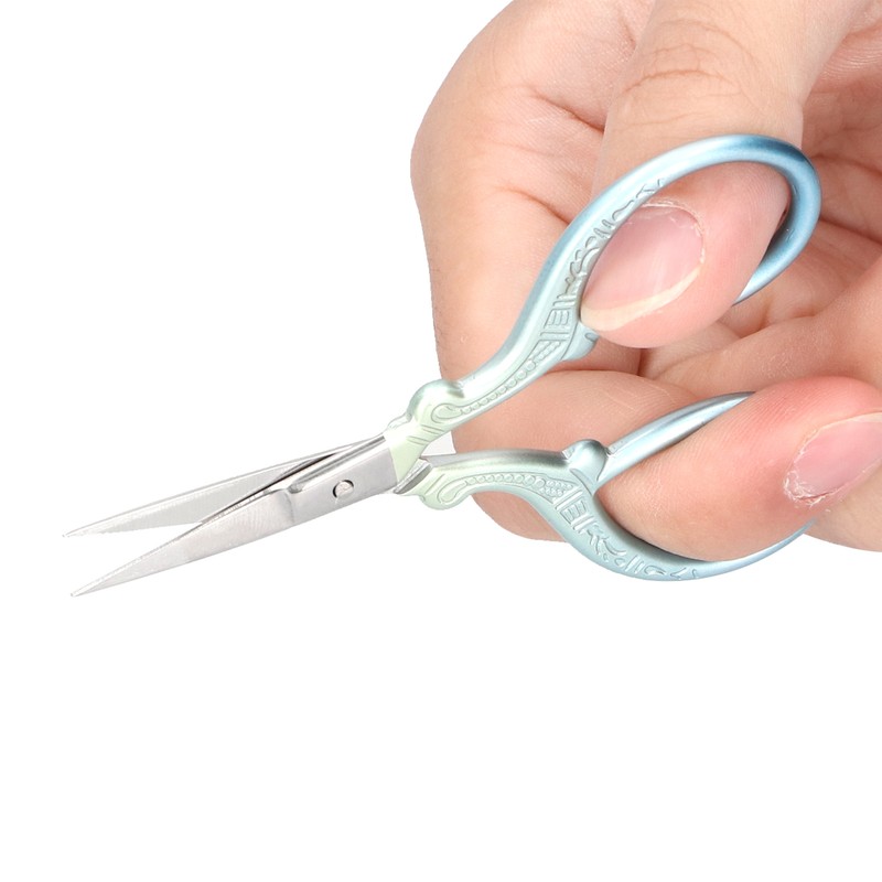 2Pcs Retro Scissors CrossStich Embroidery Sewing Yarn Thread Shears with