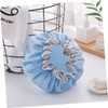 Outanaya 5pcs Grey Waterproof Shower Cap Thicken Bathing Hat Safe