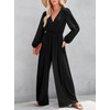 Dokotoo Jumpsuit for Womens Dressy Casual Deep V Neck 2024