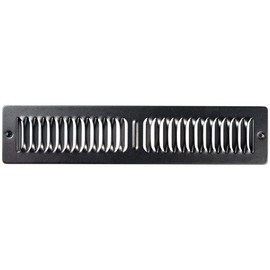 Shoemaker Manufacturing Black, 2x14, Premium Toe Space Grille, All Steel Heavy Duty Toe Kick Grille