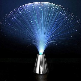 Uonlytech 4pcs Fiber Optic Lamp Color Changing Fiber Optic Lamp Led Multicolor Changing Fiber Light for Table Lamp Bedroom Decoration