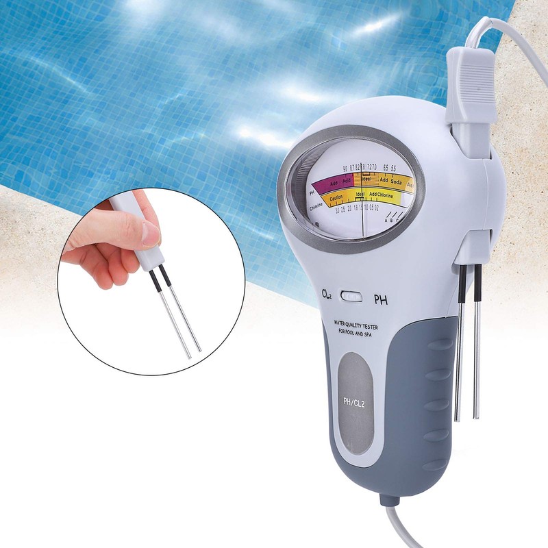 Chlorine and pH Meter Swimming Pool Tester Cl2 Level Meter