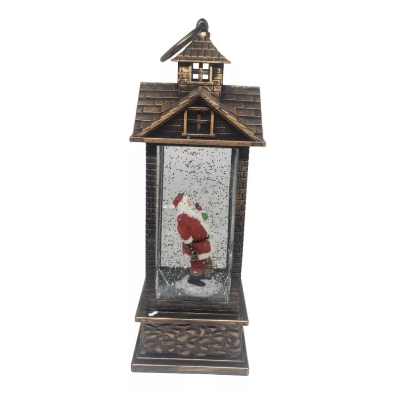 Santa Claus Farol Navideño Santa Claus Luz Led Musical Adornos