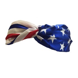 Aesthetinc 3 Patriotic American Flag Stars Stripes Twisted Headbands Headwraps Hairbands