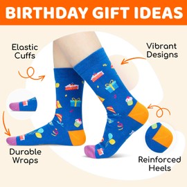 Zmart 17th Birthday Gift Ideas Socks - 17th Birthday Socks for 17 Year Old Boys Girls, Gift Ideas for 17 Year Old Teens