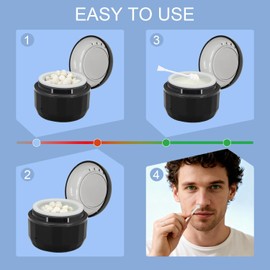 Kit De Depilación Nasal Para Hombres: 50 G De Cera Para Eliminar El Vello De Nariz Y Orejas, Calentamiento Rápido Por Usb, Control De Temperatura Inteligente, 10 Barras, Kit De Aseo Fácil E Ind