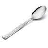 E-far Teaspoon Set of 12, E-far 6.7 Inch Hammered Stainless