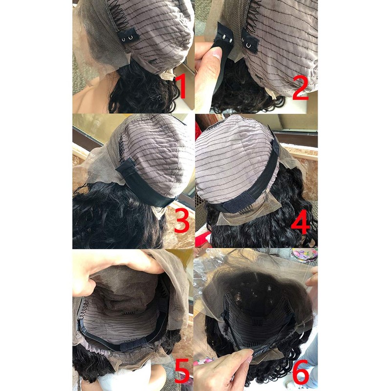 Towarm Black Elastic Band with Adjustable Hooks for Wigs/Lace Closure/Lace