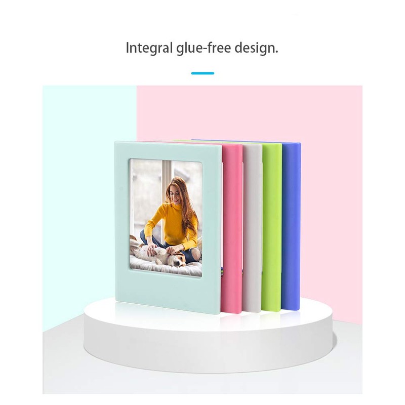 Sipobuy Rainbow Colourful Mini Pocket Magnetic Photo Frame, 3.5 x