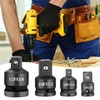 Impact Socket Adapter Set 4PCS Impact Wrench Adapters and Reducer