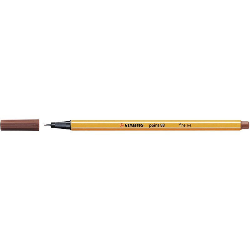 Fineliner - STABILO point 88 Box of 10 Sienna