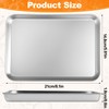 IJRPLM 6 Pack Baking Sheet Stainless Steel, 8 x 5