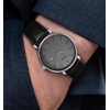BUREI Stylish Men's Watches Minimalist Ultra Slim Date Large Face