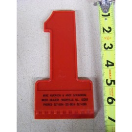 Mobil NOS Red Ice Scraper Vintage Mobil Dealer Gift oil gas station pump Nashville IL