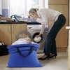 SANFERGE Cotton Canvas Laundry Bag with Handles & Drawstring Straps,