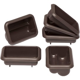 Lurch 85077 FlexiForm Mini Stollen 6er Set / Backförmchen für 6 kleine Stollen ( 9.1 x 5.6 x 3.9 cm) aus 100% BPA-freiem Platin Silikon