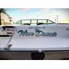 Custom Vinyl Boat Name Decal, Create Your Own Graphic Premium