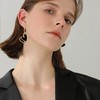 Vavhoo Mismatched Asymmetric Heart Dangle Earrings Alloy Heart Shaped Statement