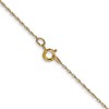 IceCarats 14K Solid Yellow Gold 0.5mm Cable Rope Chain Twisted